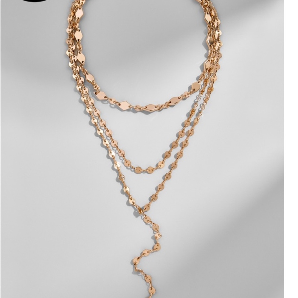 Rose Gold Aimee Layered Y-Chain Necklace